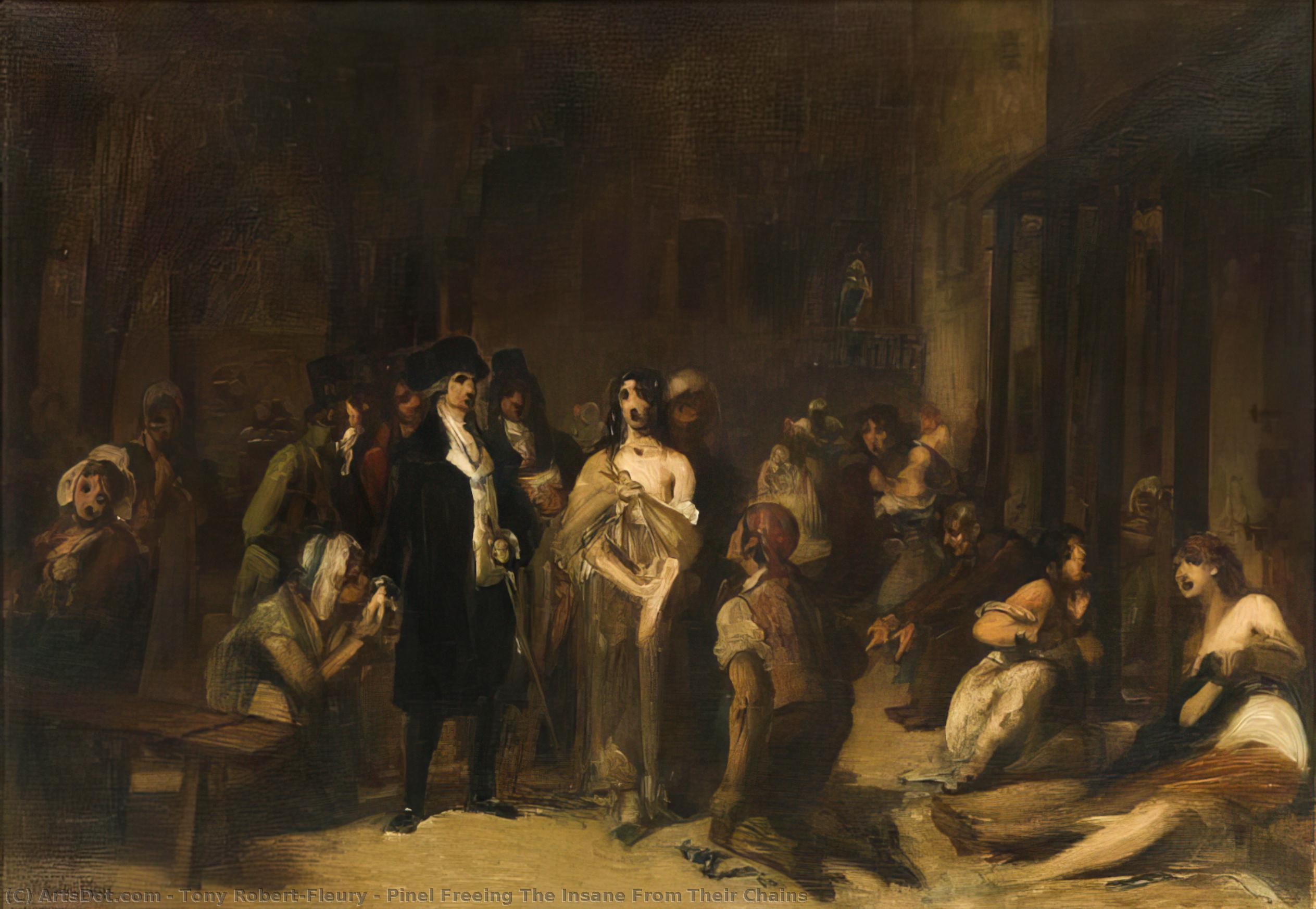 Pinel Freeing The Insane From Their Chains — Tony Robert-fleury