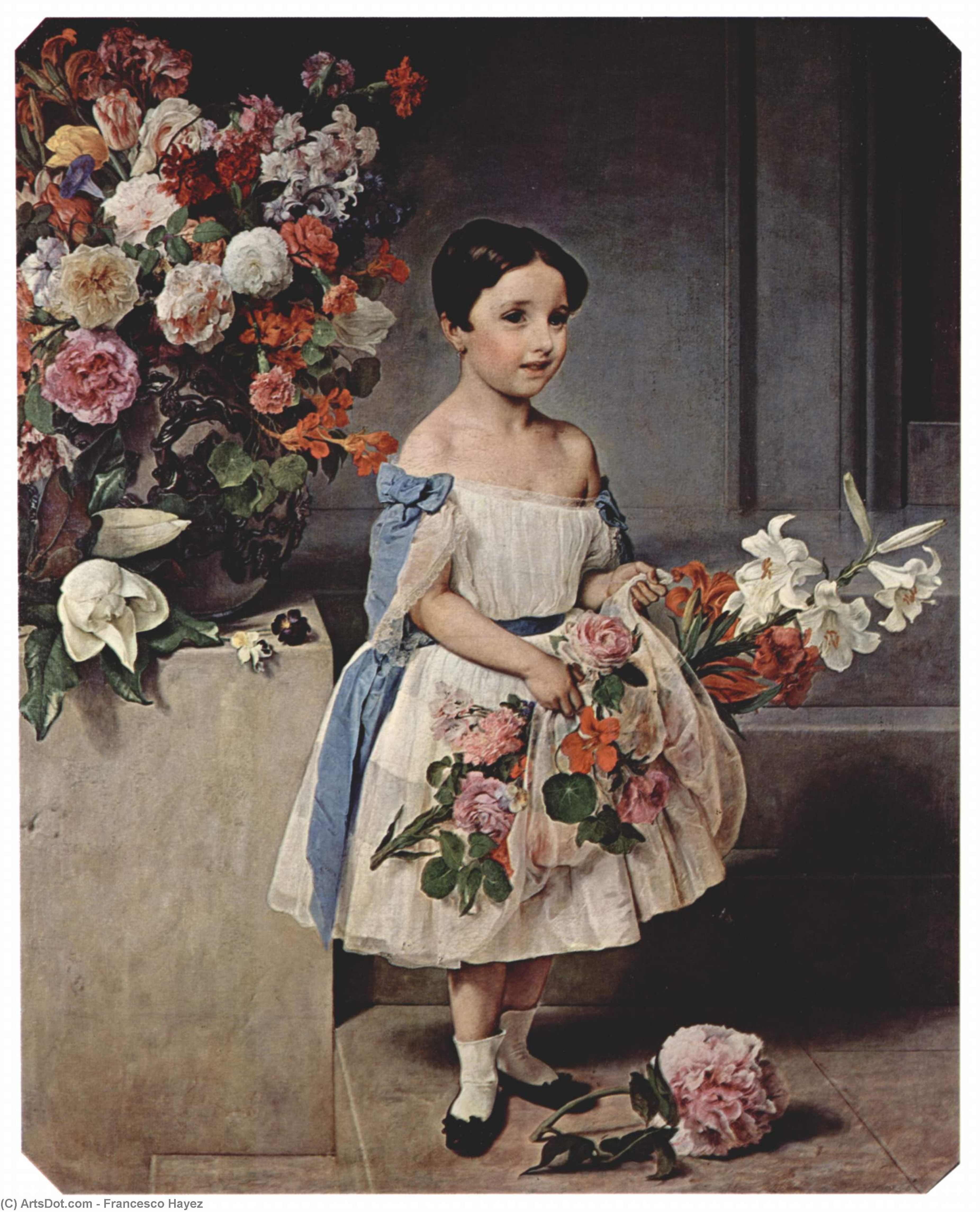 Portrait Of Antoniet Negroni Prati Morosini As Child — Francesco Hayez