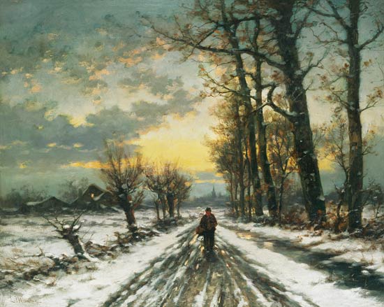 Hiker In The Dawn — Ludwig Munthe