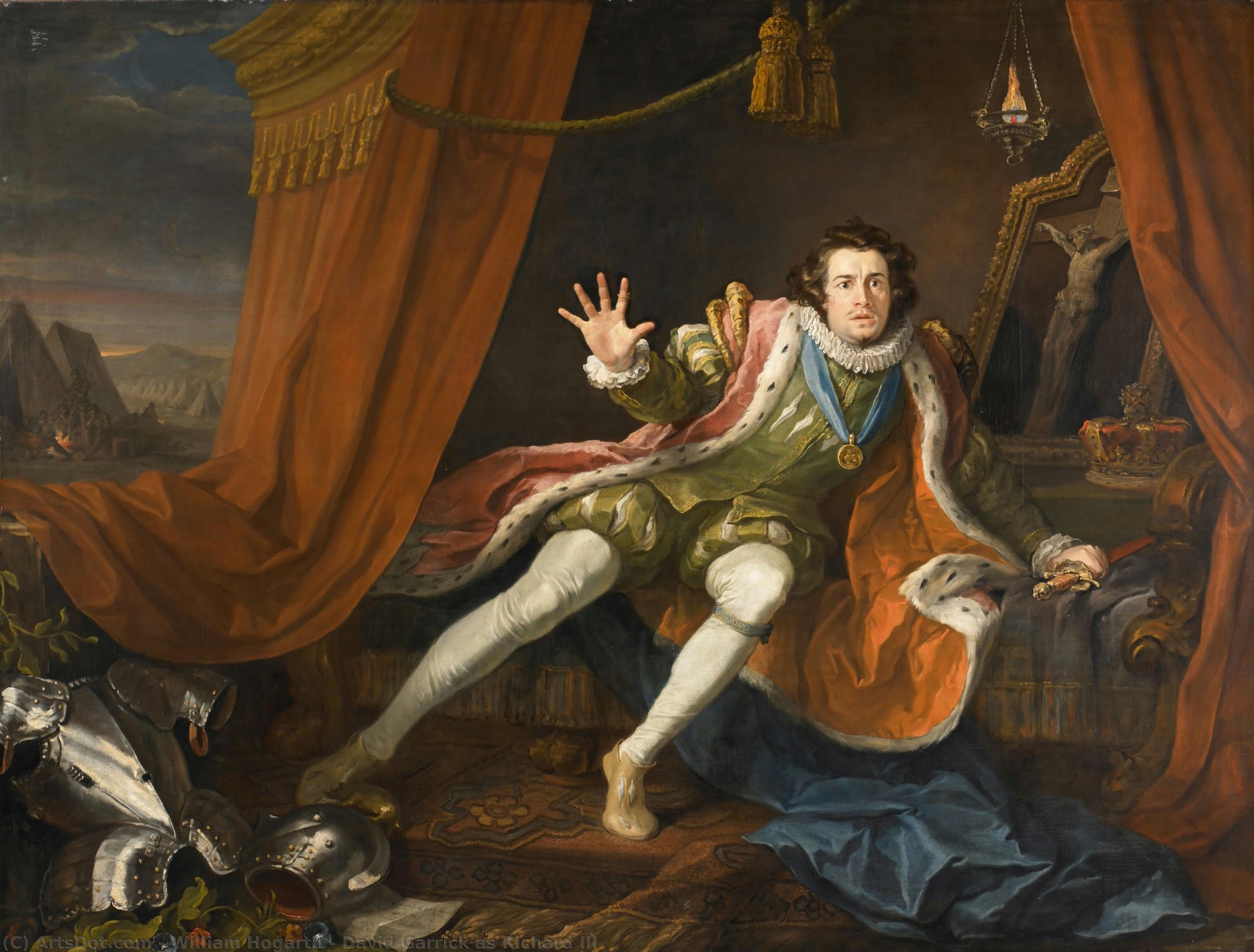 David Garrick As Richard Iii — ウィリアム・ホガース