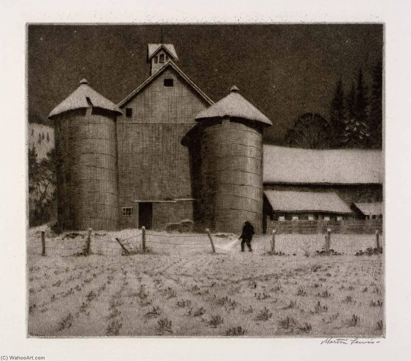 Twin Silos — Martin Lewis