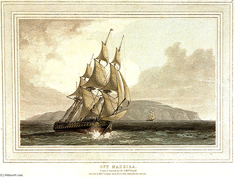 Off Madeira — Thomas And William Daniell