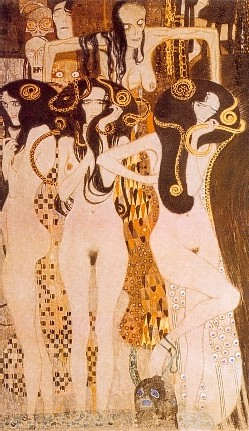 15.friso Beethoven. Las Fuerzas Enemigas (detalle) — Gustav Klimt