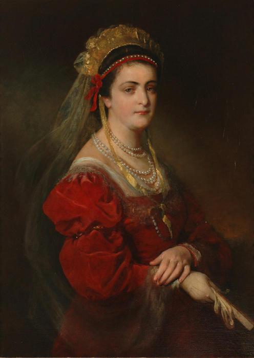 Portrait Of Marie Paterno, Née Nemetschke, The Fourth And Last Wife Of Amerling — Friedrich Ritter Von Amerling