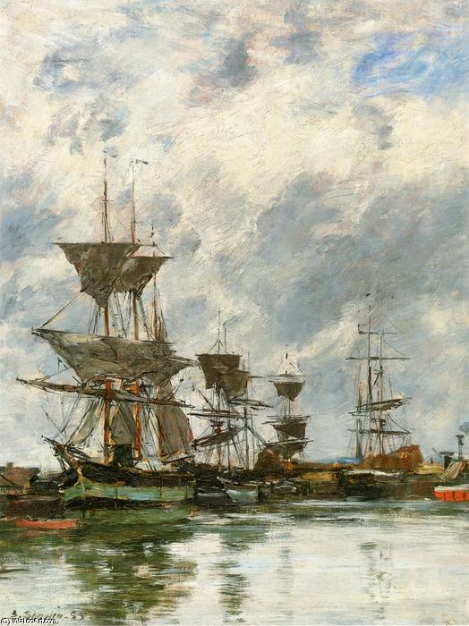 Trouville, The Port — Eugène Louis Boudin