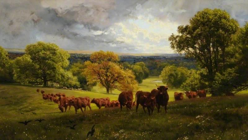 Landscape In Wiltshire — Henry William Banks Davis