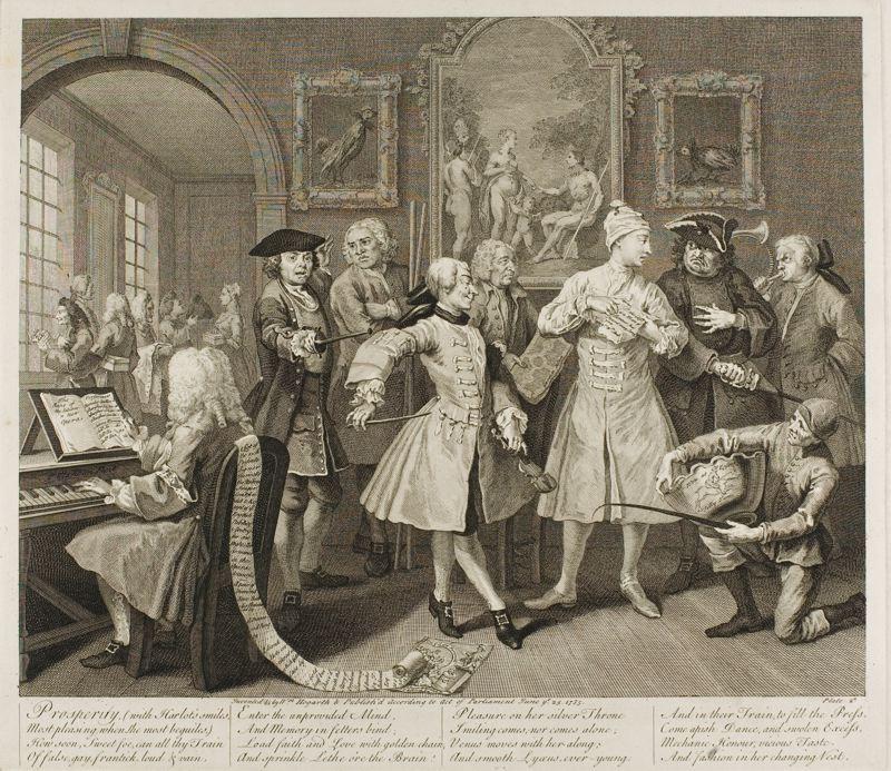Platte Zwei, Aus A Rakes Fortschritt — William Hogarth
