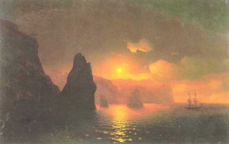 The Monastery Of George. Cape Fiolent — Ivan Konstantinovich Aivazovsky