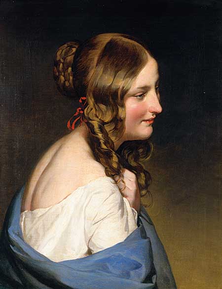 Portrait Of A Girl — Friedrich Ritter Von Amerling