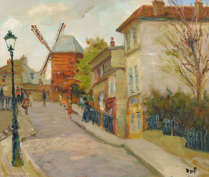 The Church At Monmartre, Paris — Marcel Dyf