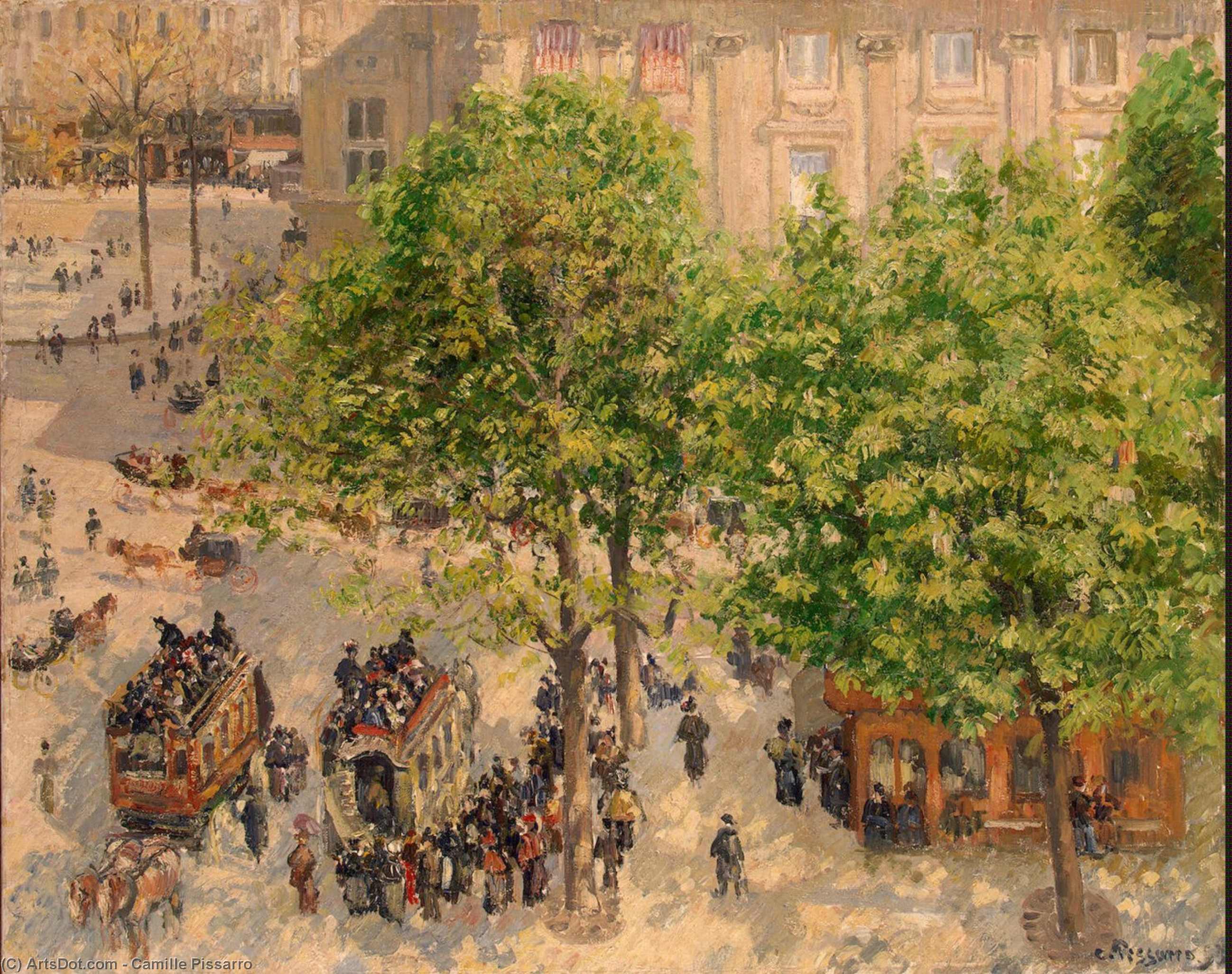 Place Du Theatre Francais — Camille Pissarro