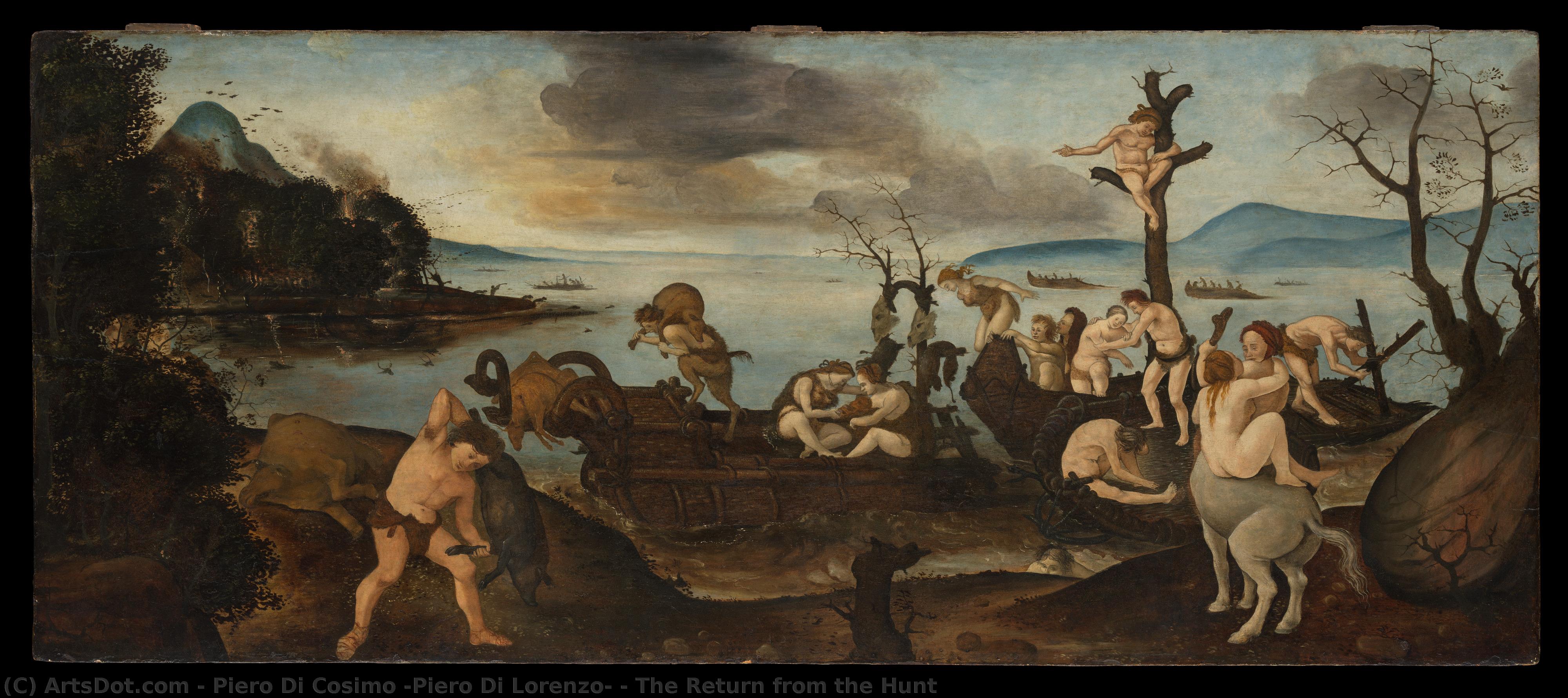 The Return From The Hunt — Piero Di Cosimo (piero Di Lorenzo)