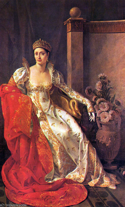 Portrait Of Elisa Bonaparte - Grand Duchess Of Tuscany — Marie Guillemine Benoist (marie Guillemine De Laville Leroux)