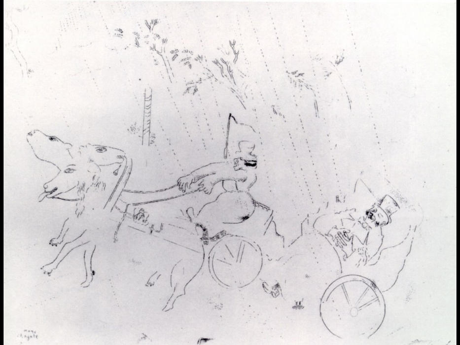 On The Way To Sobakevich — Marc Chagall