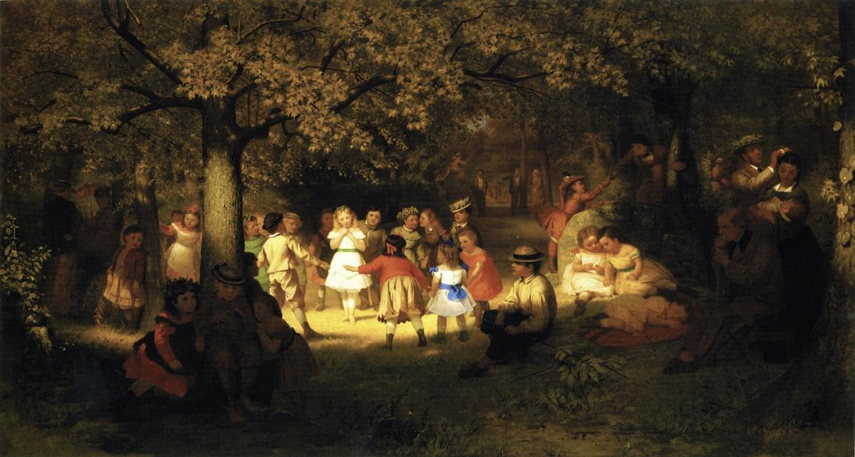 Picnic Party In The Woods — John George Brown