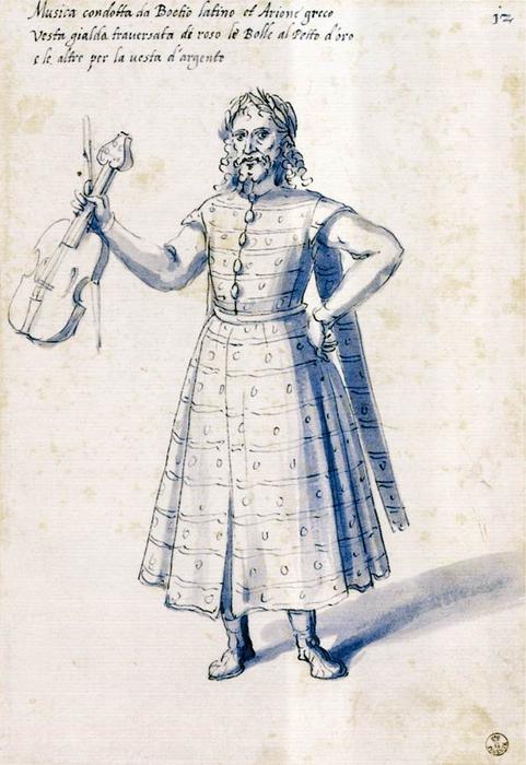 Atuendo De La Figura Alegórica ''música'' — Giuseppe Arcimboldo