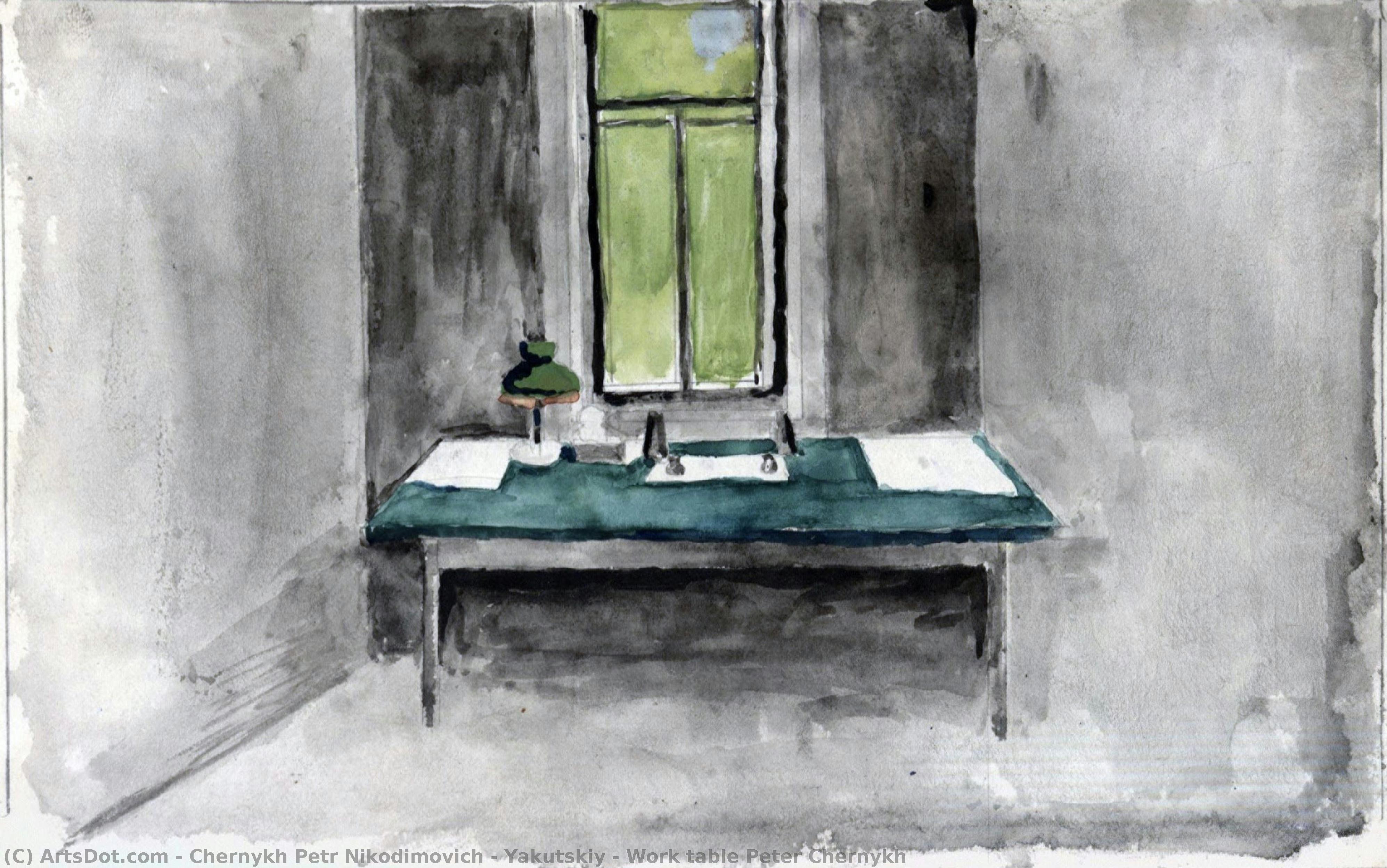 Work Table Peter Chernykh — Chernykh Petr Nikodimovich - Yakutskiy