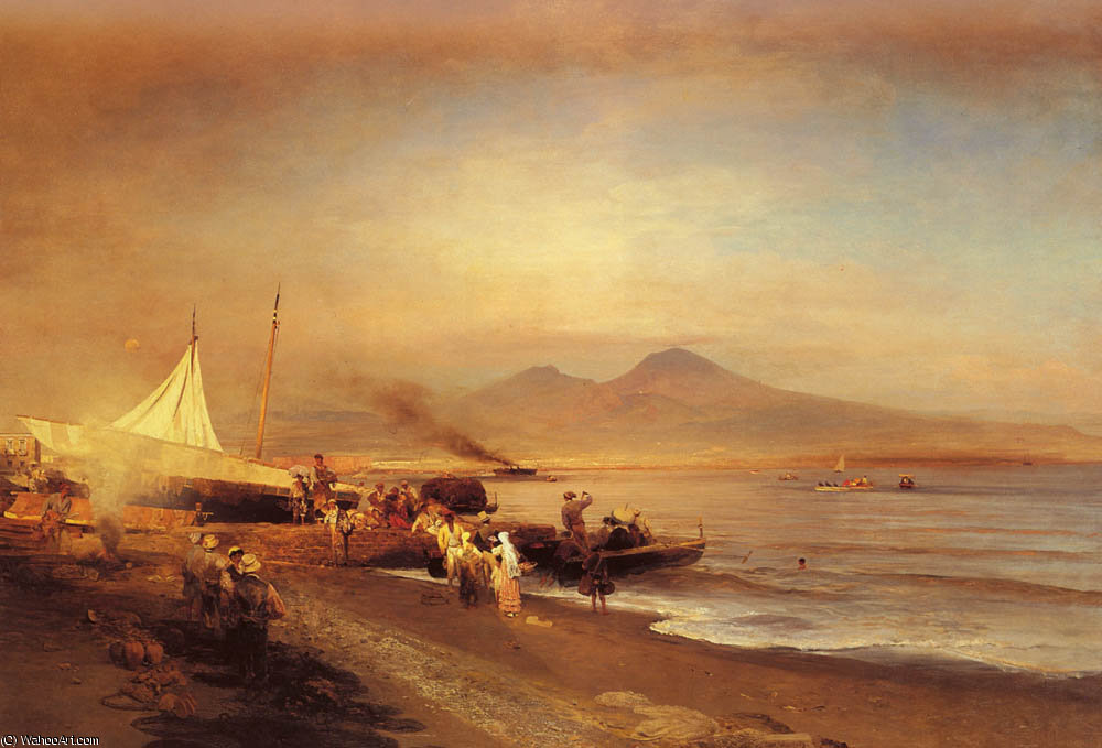 The Bay Of Naples — Oswald Achenbach