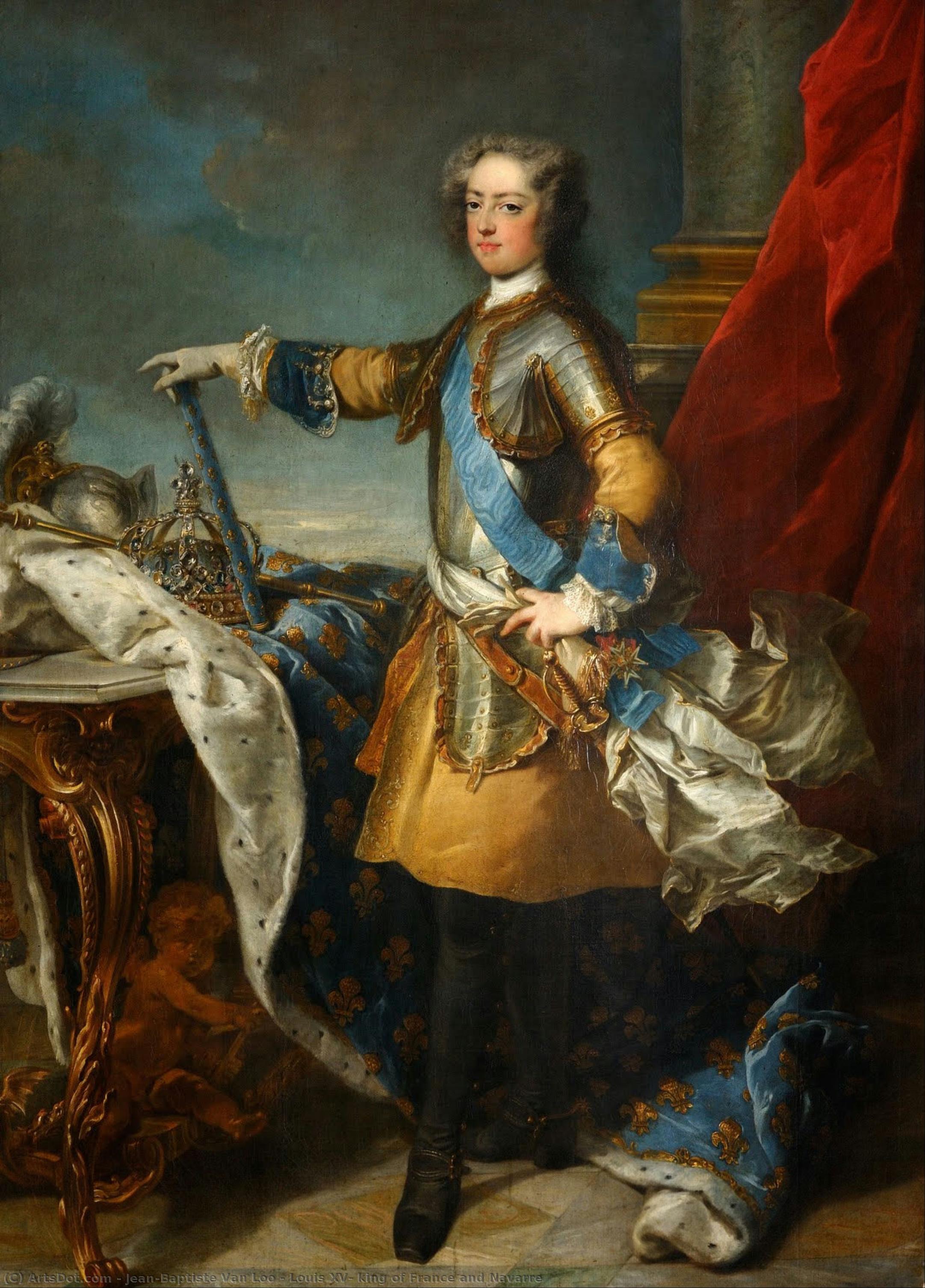 Louis Xv, King Of France And Navarre — Jean-baptiste Van Loo