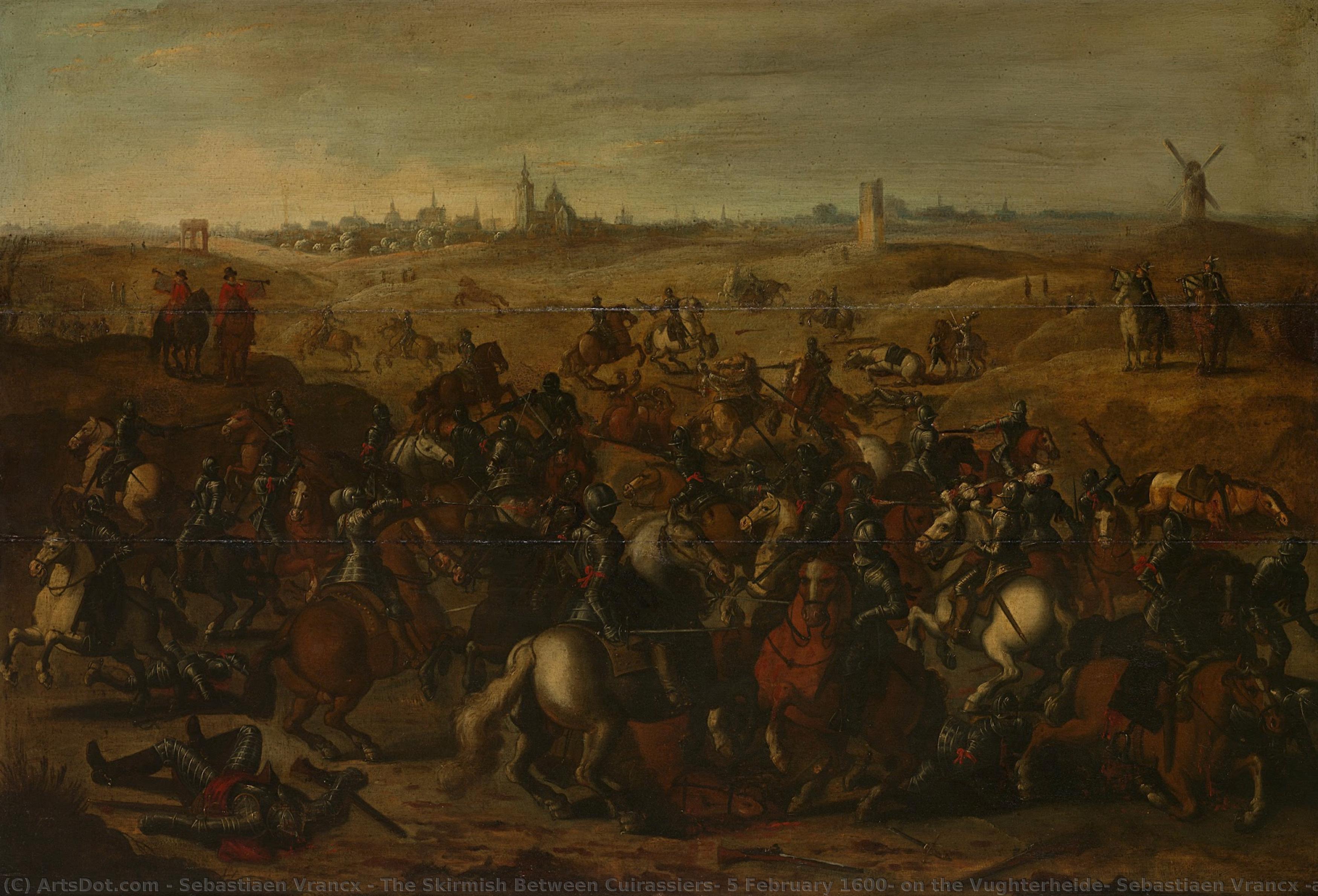 The Skirmish Between Cuirassiers, 5 February 1600, On The Vughterheide, Sebastiaen Vrancx (after), C. 1635 — Sebastián Vrancx