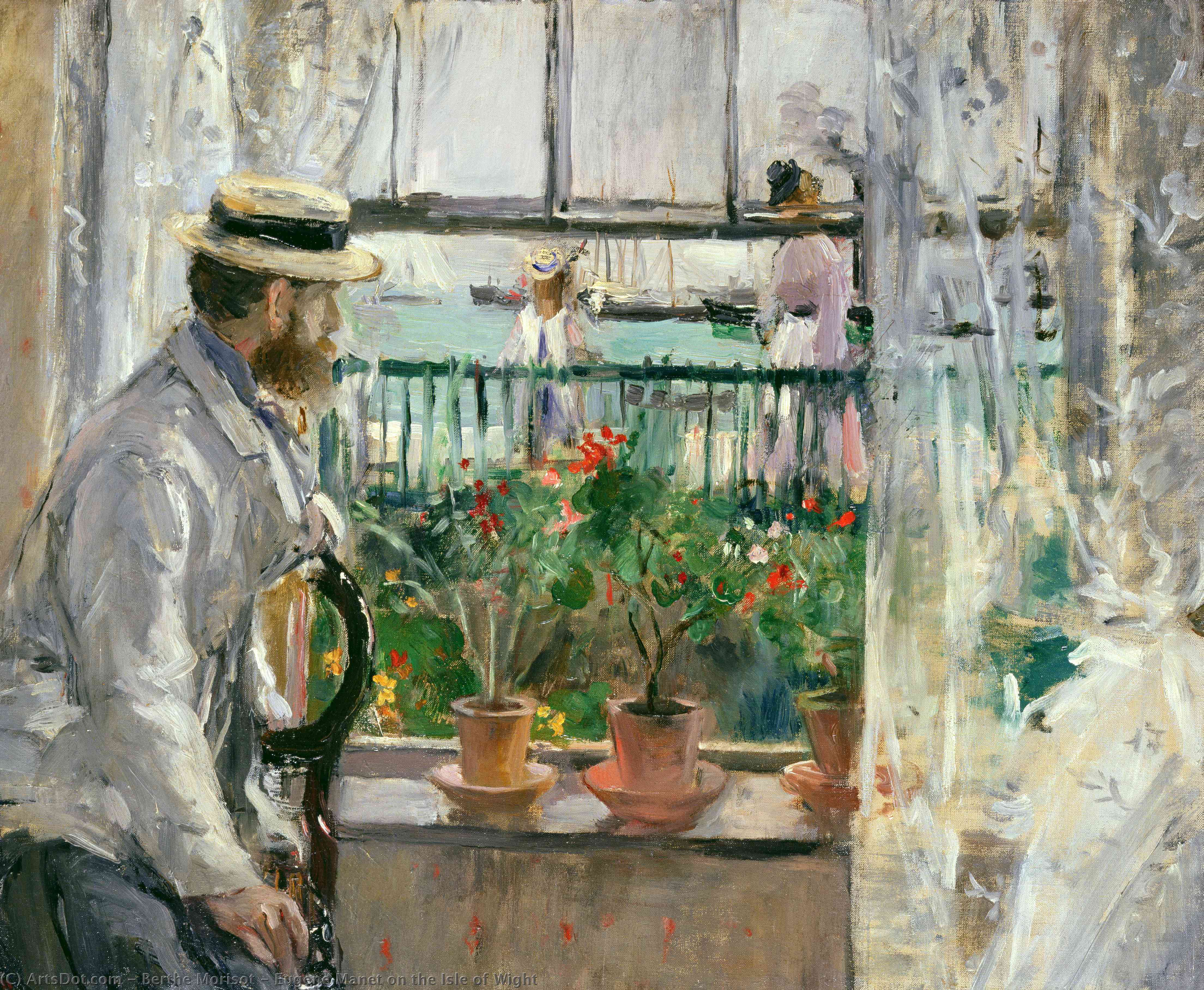 Eugene Manet On The Isle Of Wight — Berthe Morisot