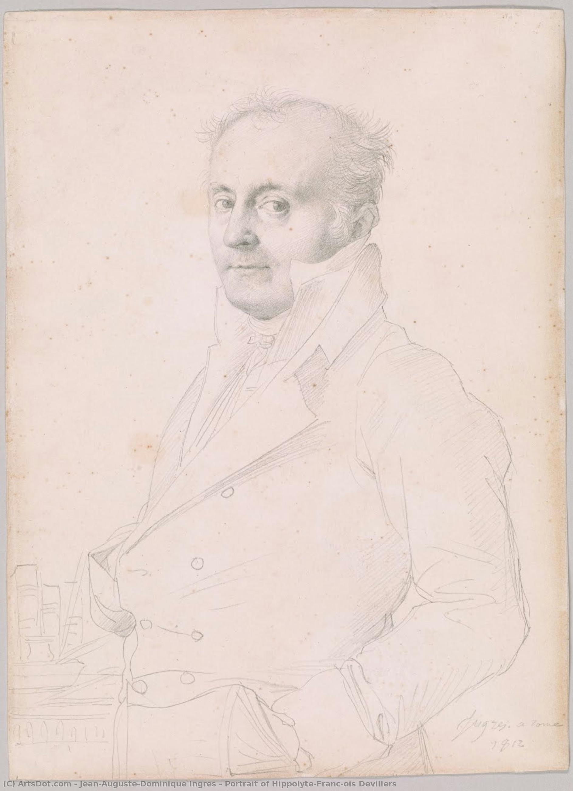 Portrait Of Hippolyte-françois Devillers — Jean-auguste-dominique Ingres