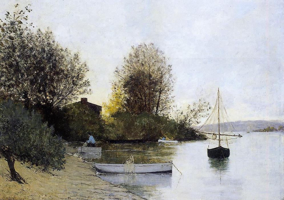 Fishermen On The Banks Of The Loire — Maxime Emile Louis Maufra