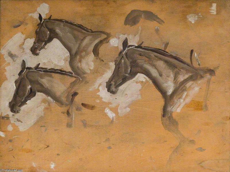 Studies Of A Horse's Head — Sir Alfred James Munnings