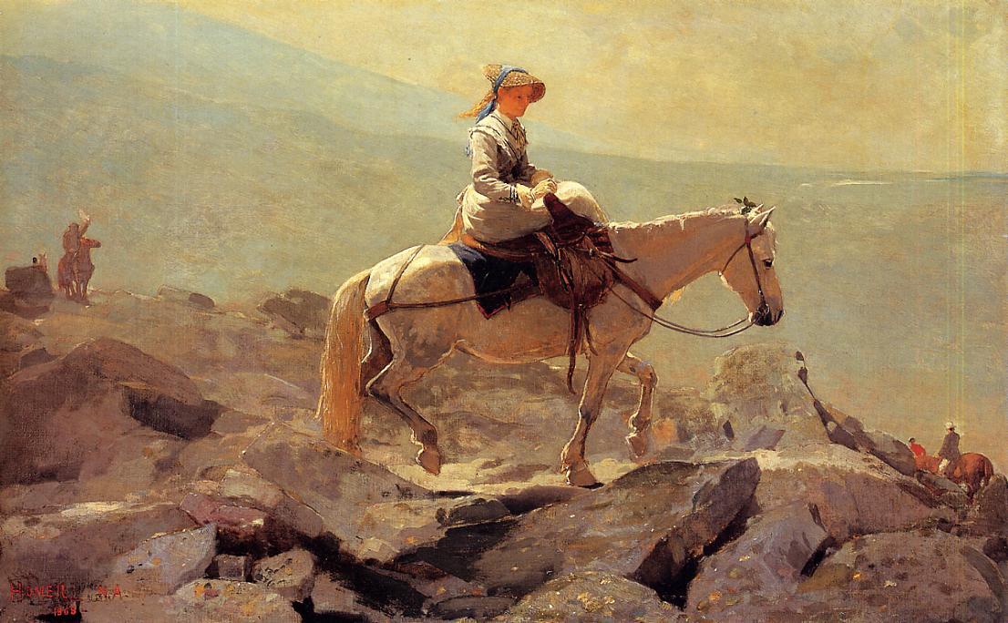 The Bridle Path, White Mountains — Winslow Homer