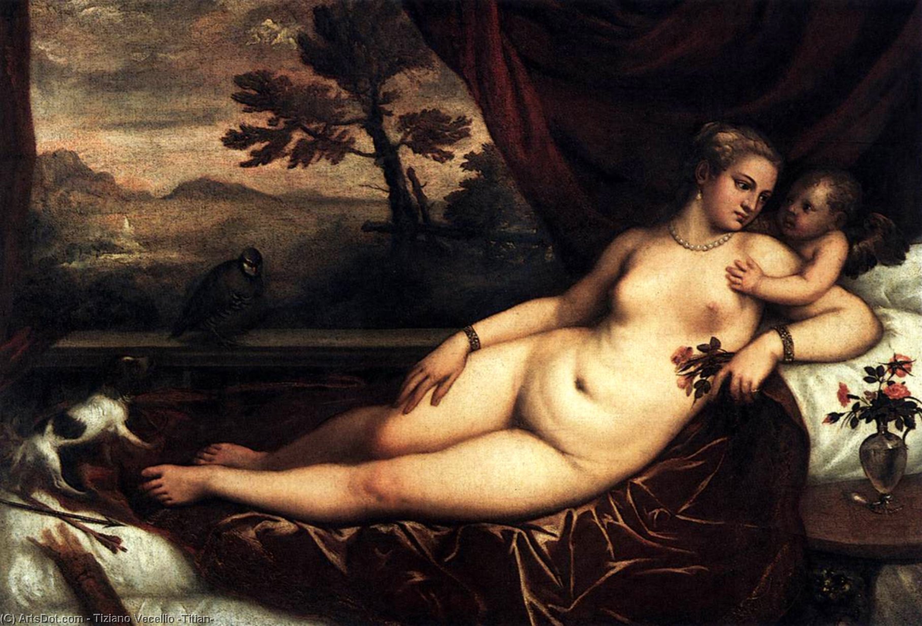 Venus And Cupid — Titian