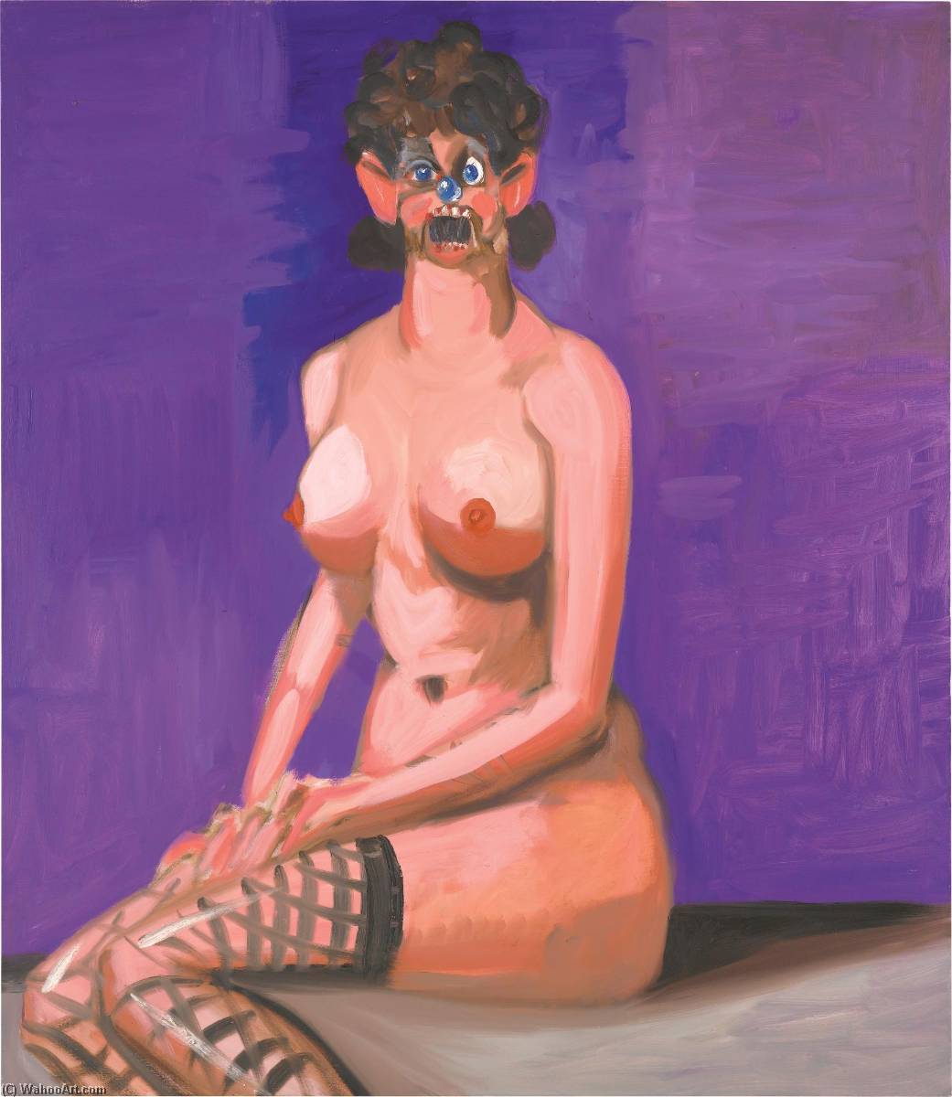 Nude On Purple — George Condo