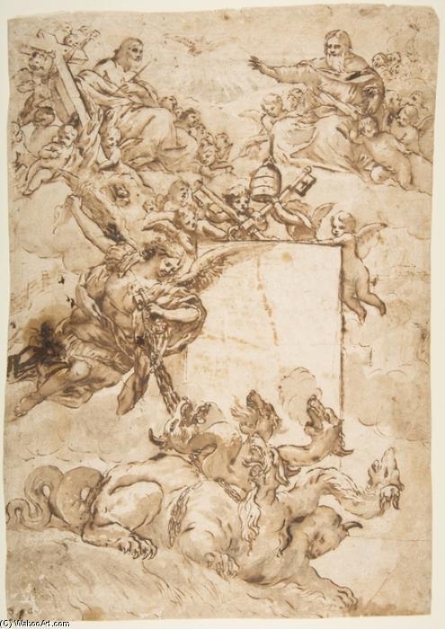 St. Michael Expurging Heresy — Pietro Da Cortona