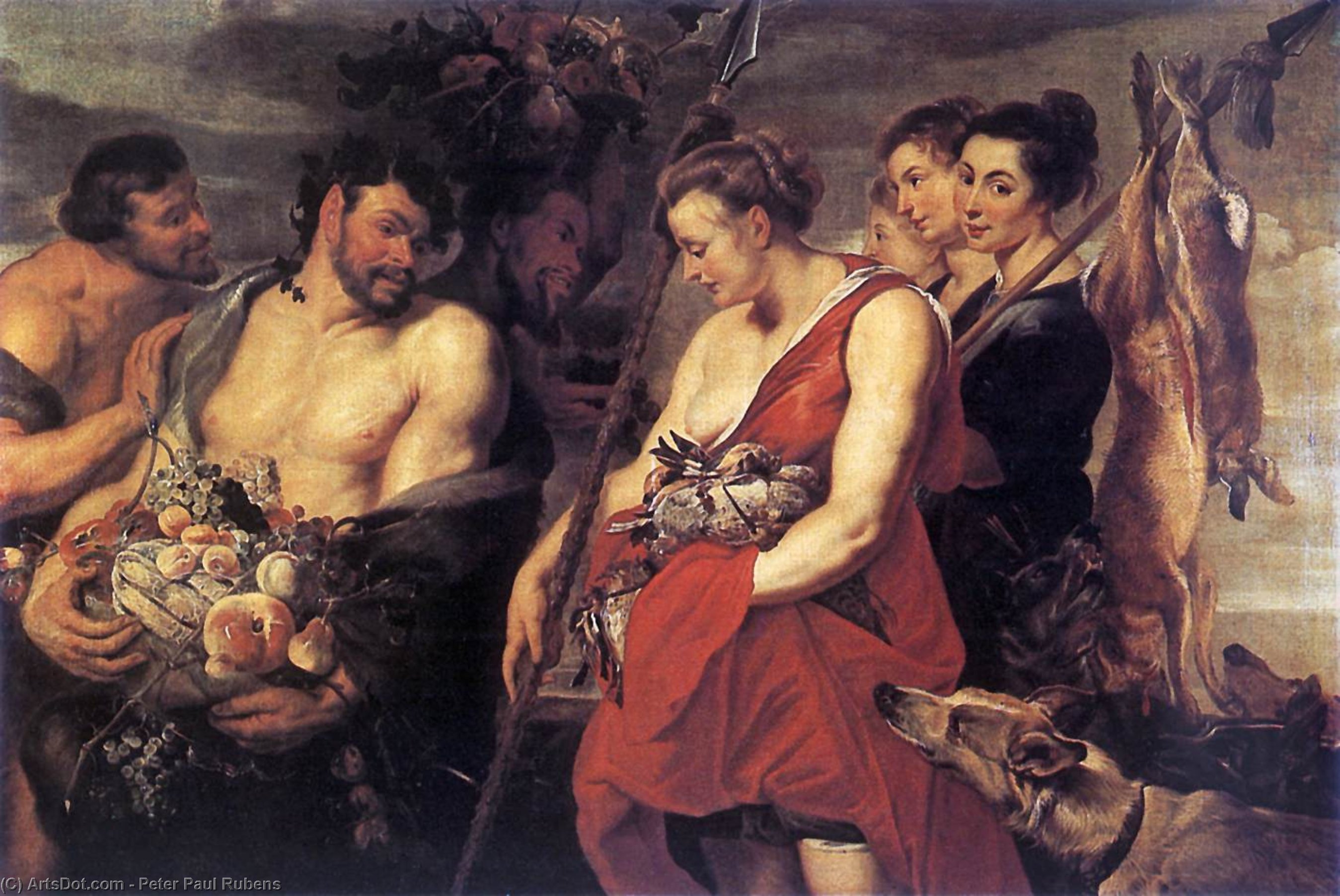 Diana Präsentiert Die Beute Pan — Peter Paul Rubens