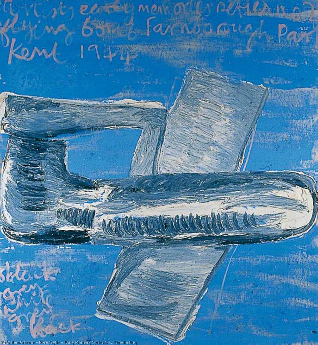 Early Memory Series No.2 Doodle Bug — Rose Wylie
