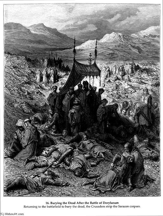 Burying The Dead After The Battle Of Dorylaeum — Paul Gustave Doré