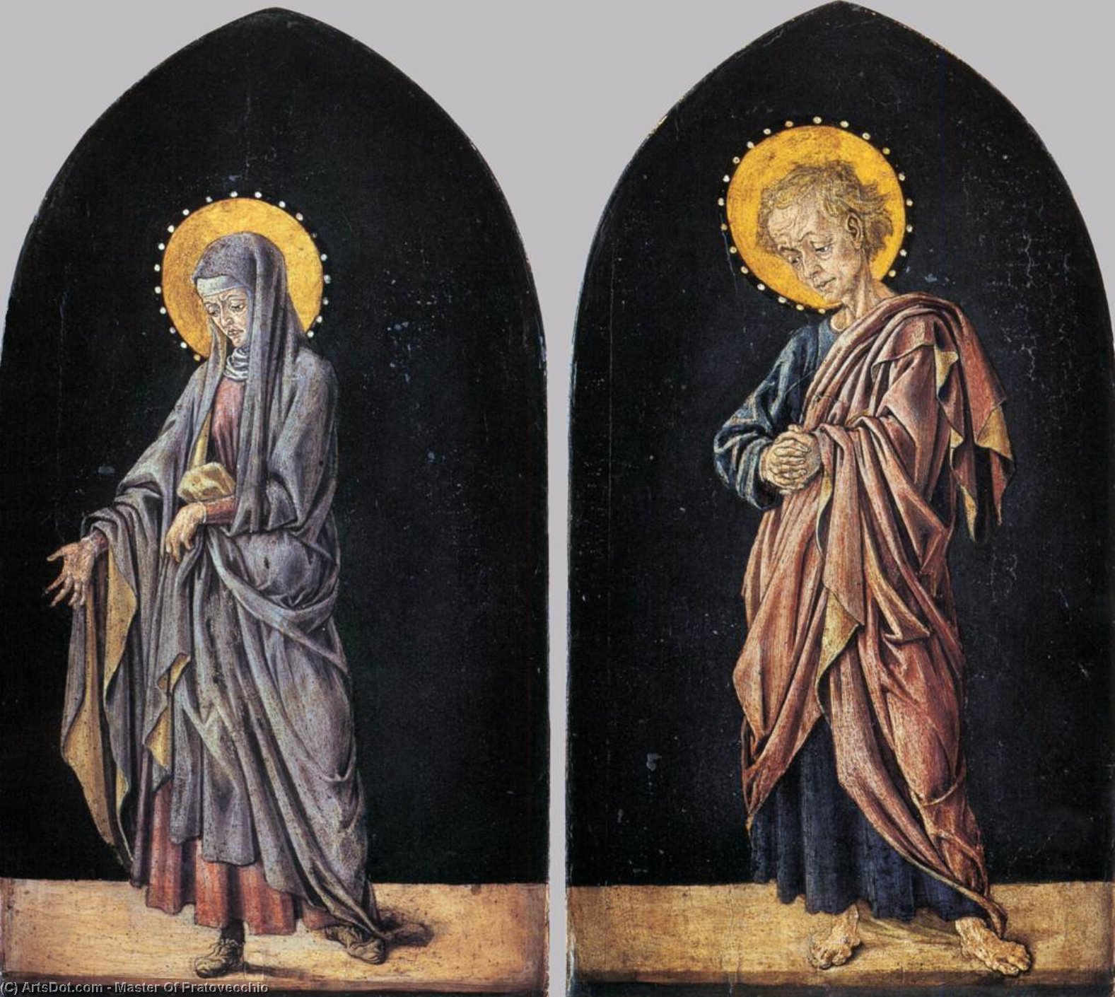 Pratovecchio Altarpiece: Virgin And St John The Evangelist — Master Of Pratovecchio