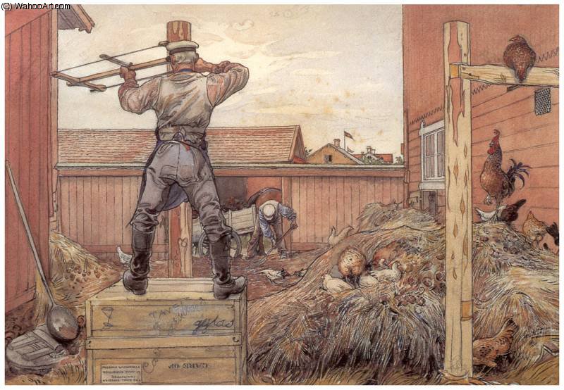 El Monton De Estiercol — Carl Larsson