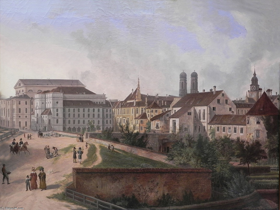The Royal Residence In Munich From The North East — Domenico Quaglio