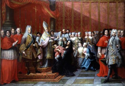 The Baptism Of Prince Charles Edward Stewart — Pier Leone Ghezzi