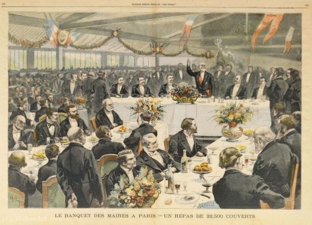Banquet Mayors In Paris — Fortune Louis Meaulle