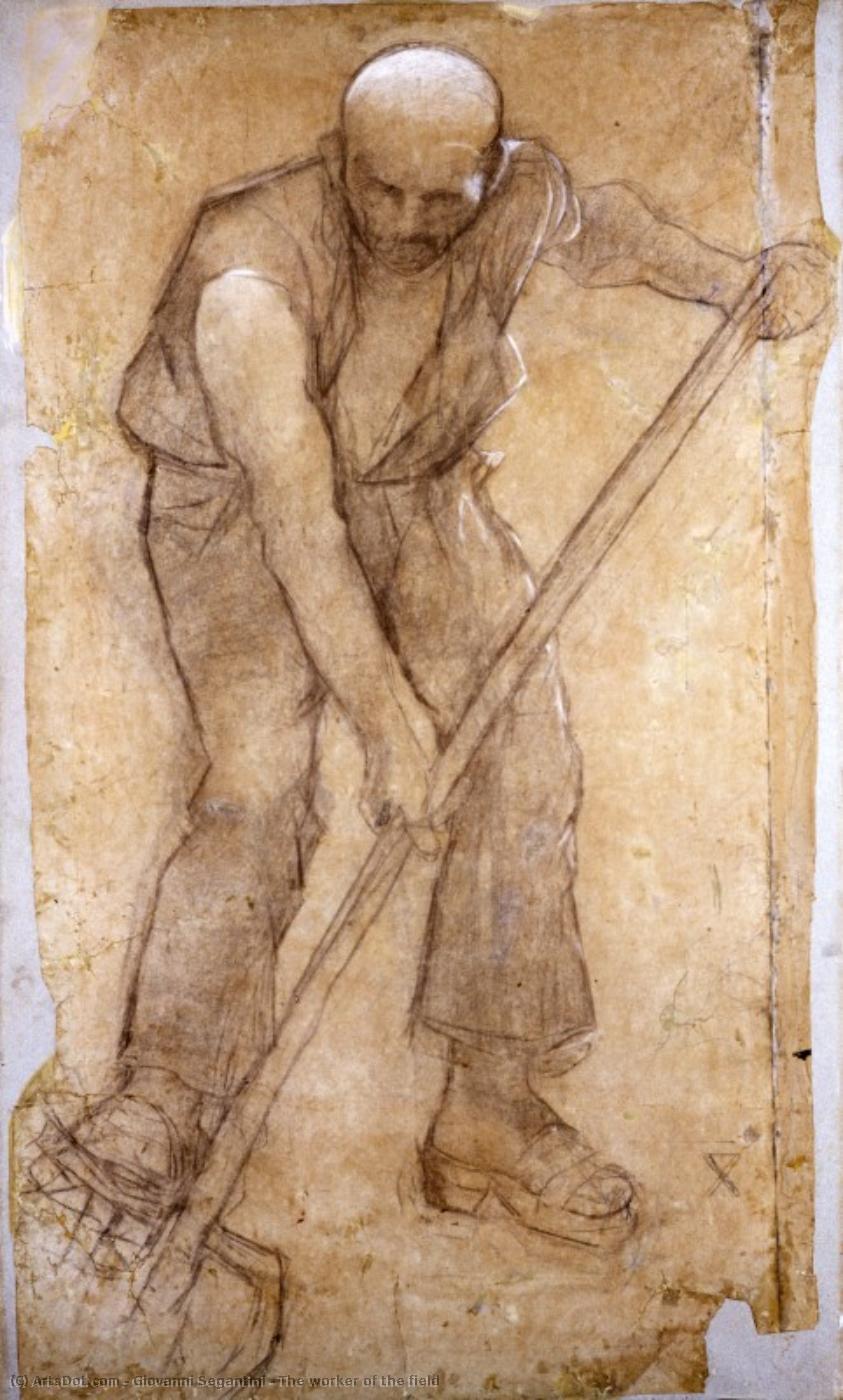 The Worker Of The Field — Giovanni Segantini