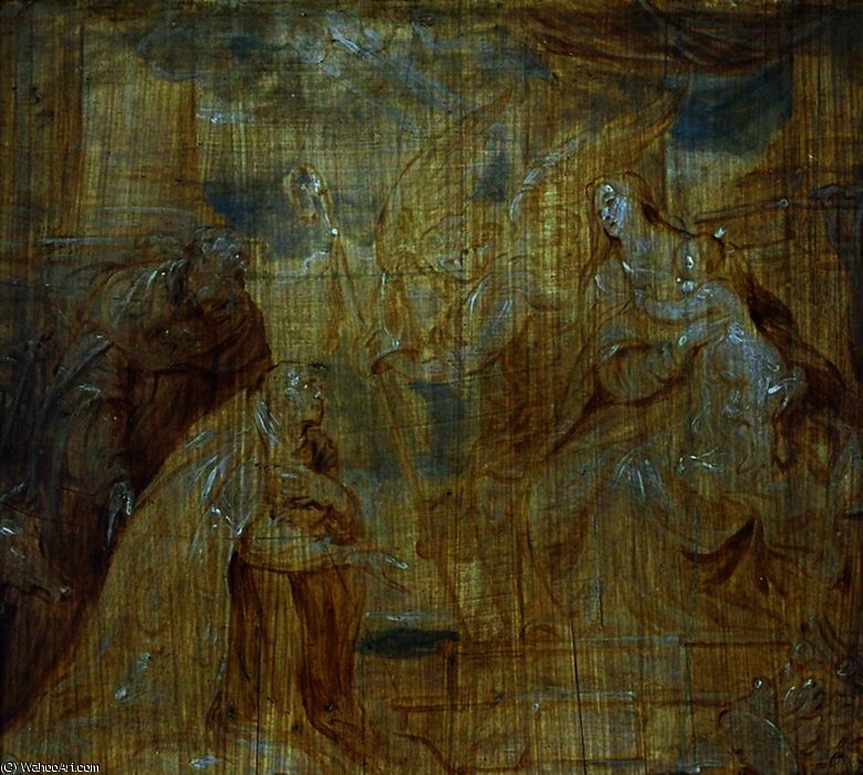 Virgin And Child With A Bishop Donor And Saint Anthony Abbot — Sir Anthony Van Dyck