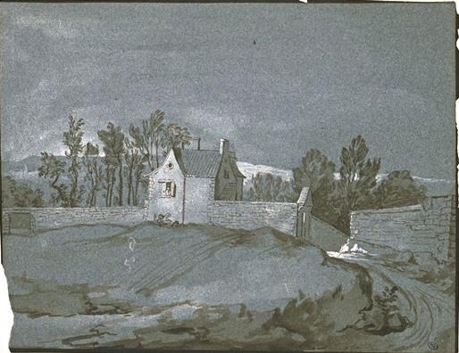 Maison Dans Un Jardin Clos De Murs — Jean-baptiste Oudry