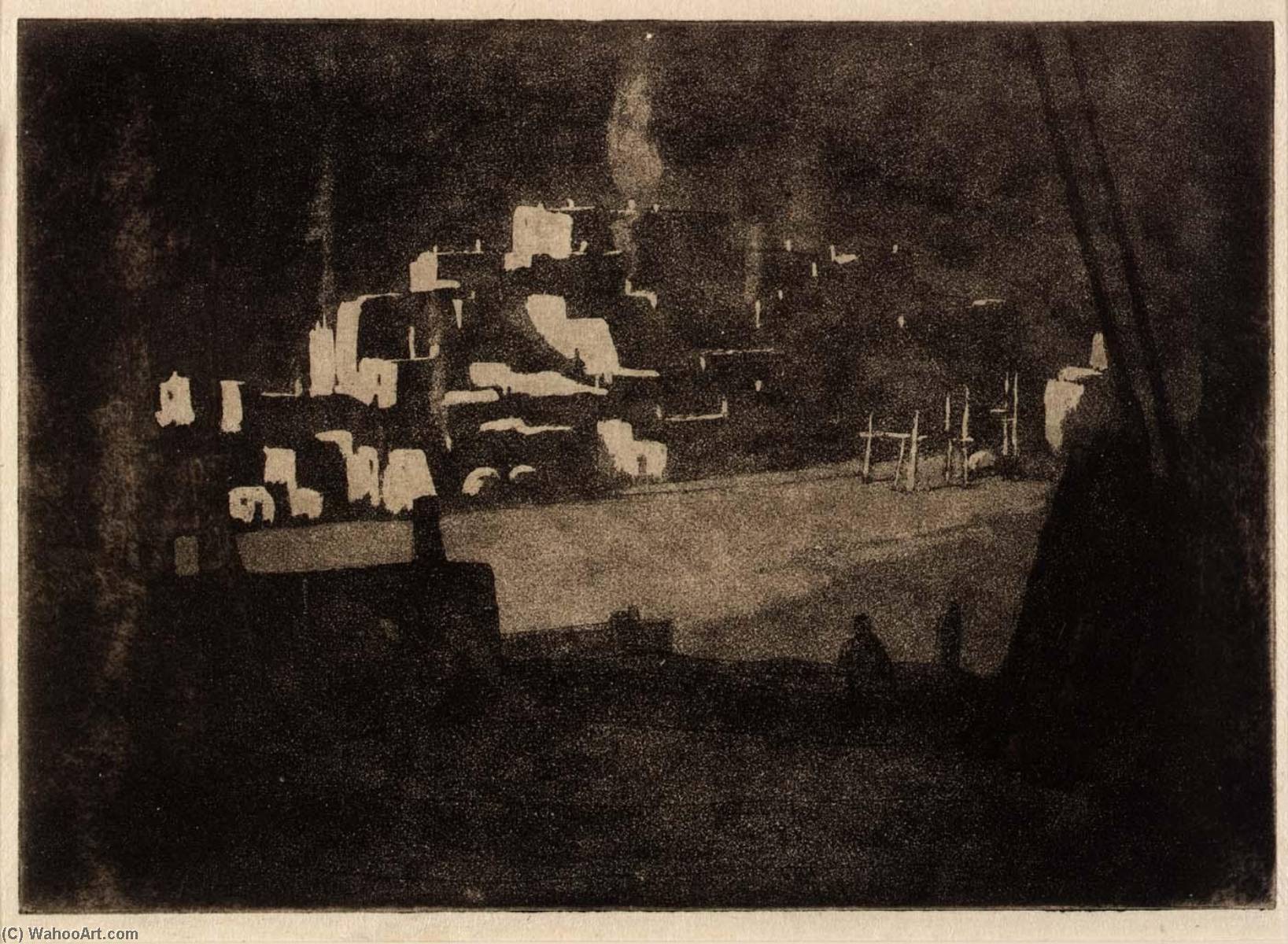 Pueblo At Night — ハワード・クック