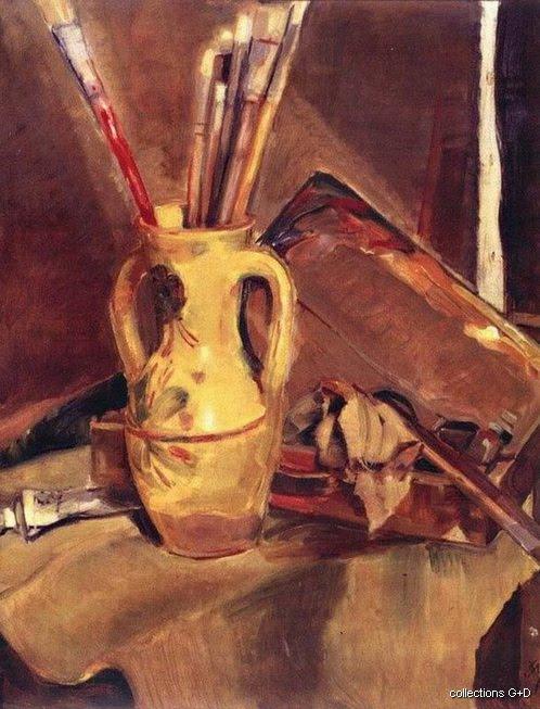 Still Life With Brushes — Periklis Vyzantios