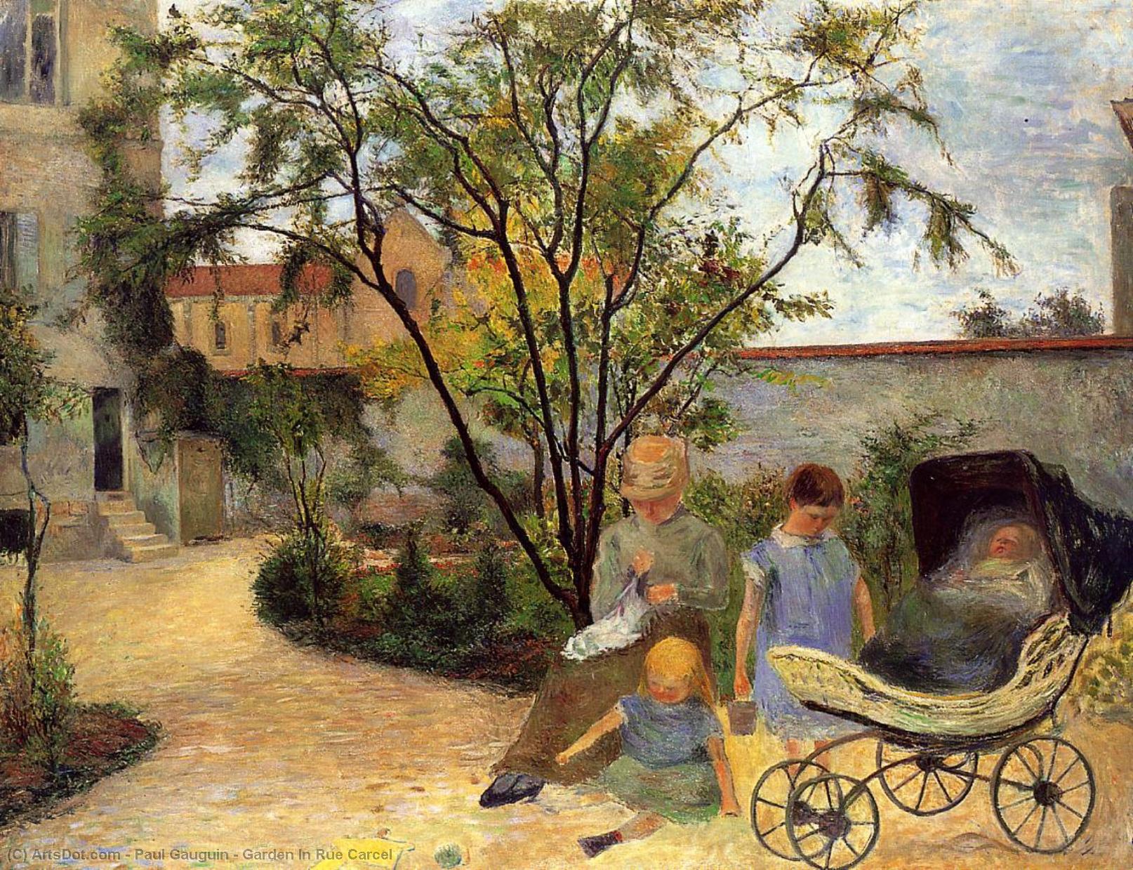 Garten In Rue Carcel — Eugène Henri Paul Gauguin