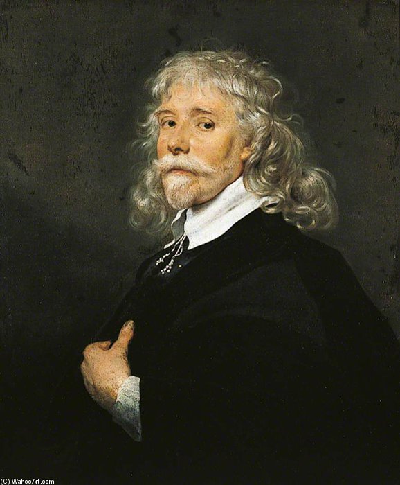 Portrait Of A Man With Grey Hair — Adriaen Hanneman