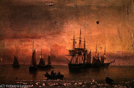 Shipping In A Calm — Henry Redmore