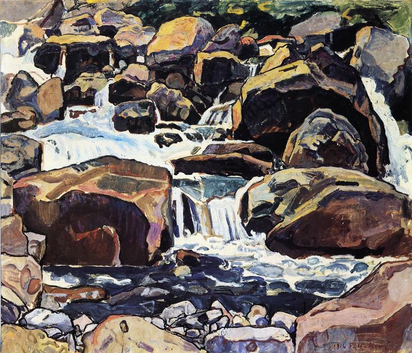 Mountain Stream At Champery — Фердинанд Хёдер