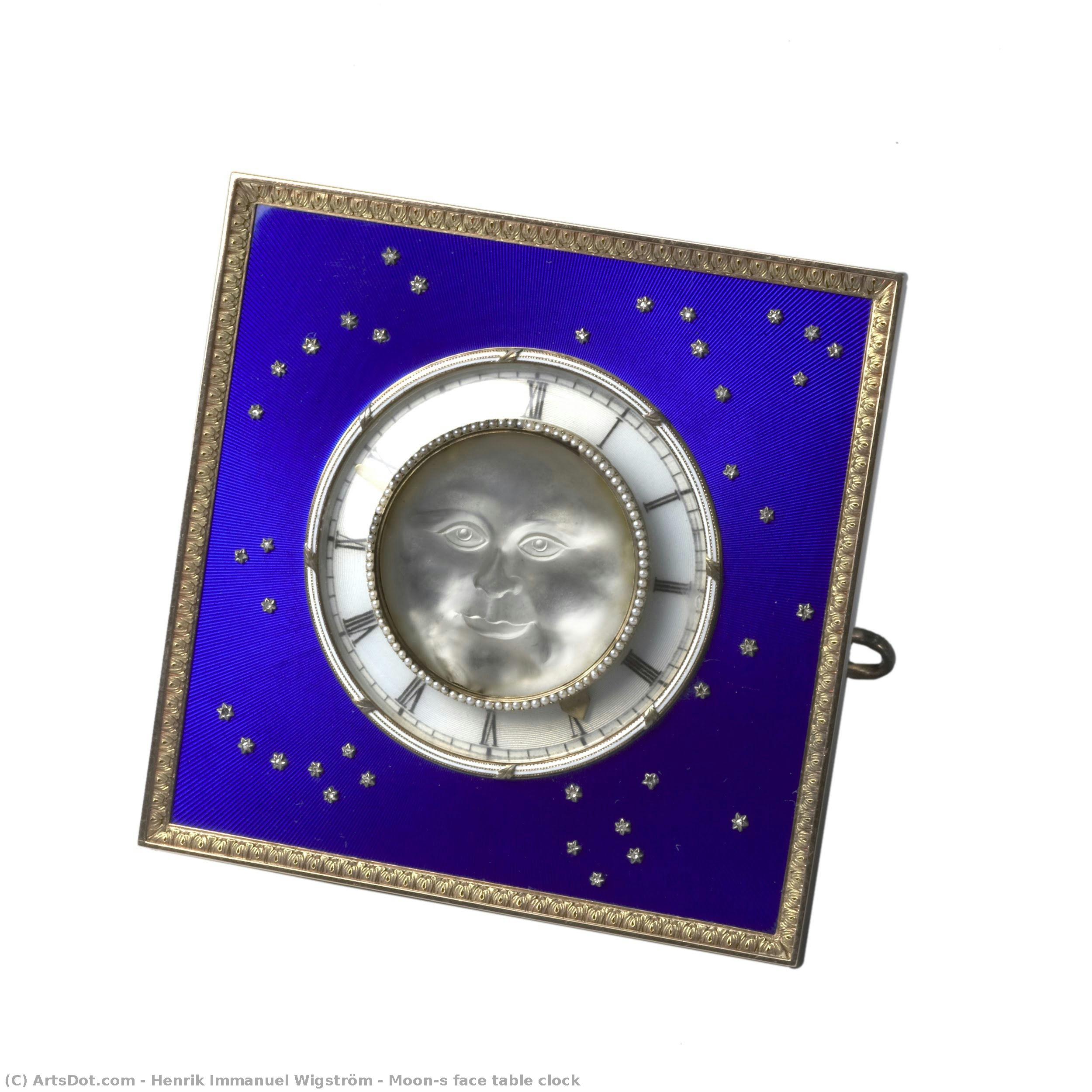 Moon’s Face Table Clock — Henrik Immanuel Wigström